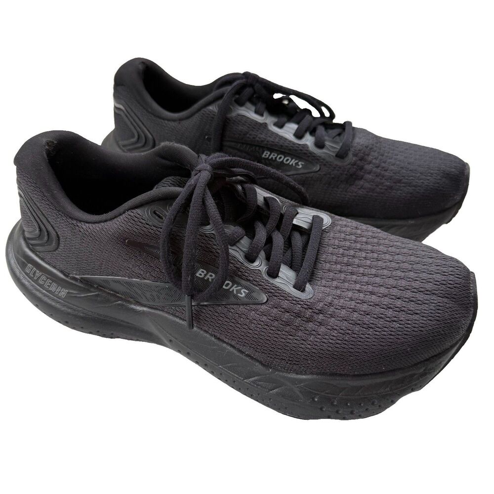Brooks Glycerin 21 Running Athletic Shoe Womens 7 Ebony Black READ